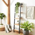Safavieh Yassi 5 Tier Natural & Charcoal Leaning Etagere ETG9403A